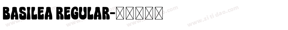 Basilea Regular字体转换